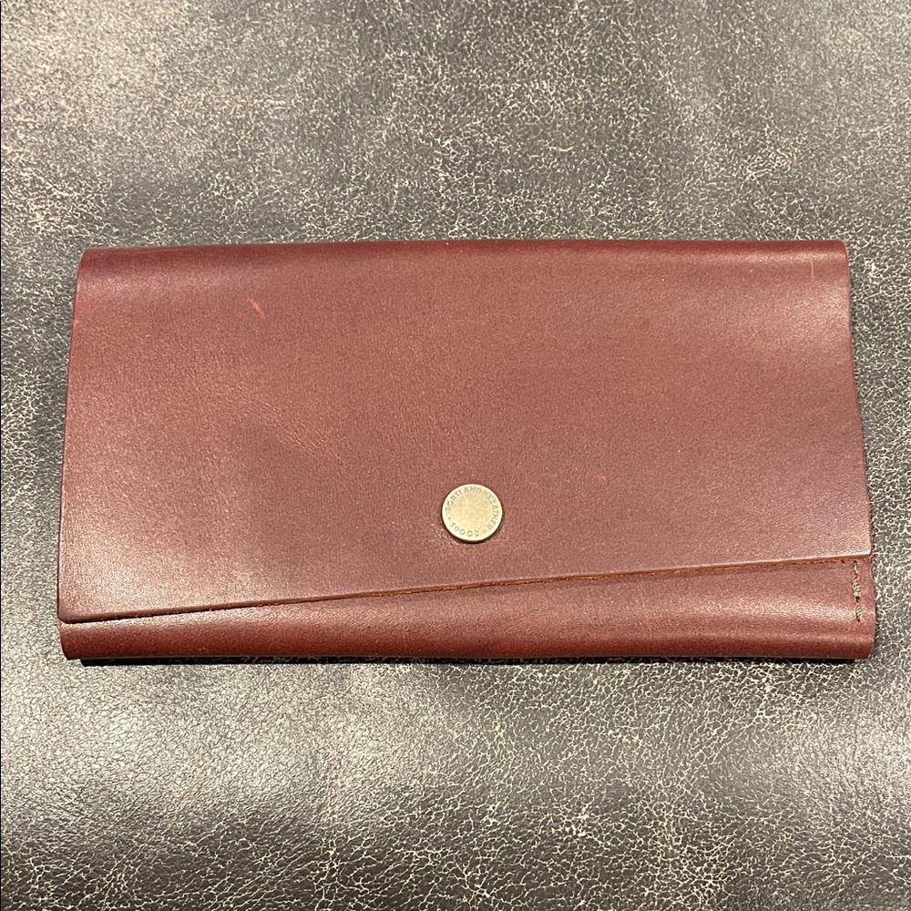 Portland Leather goods Rich cognac rancher wallet